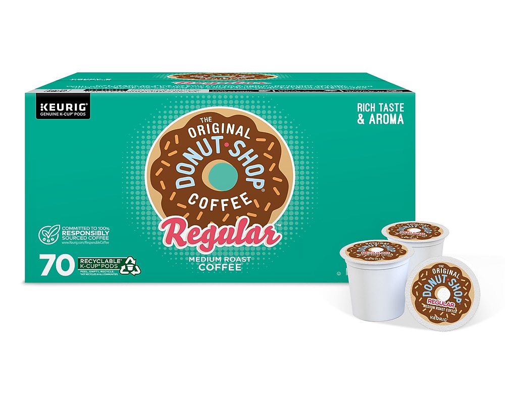 Green Mountain Coffee Roasters™ or The Original Donut Shop® K-Cup® pods, 70/pk