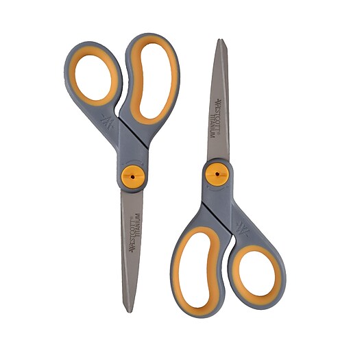 Westcott 8 Straight Titanium Bonded Scissors (Pack of 2)