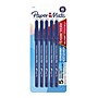 Paper Mate Eraser Mate Erasable Ballpoint Pen, Medium Point, Blue Ink, 5/Pack (3153558PP)~#|#~s1204455_sc7