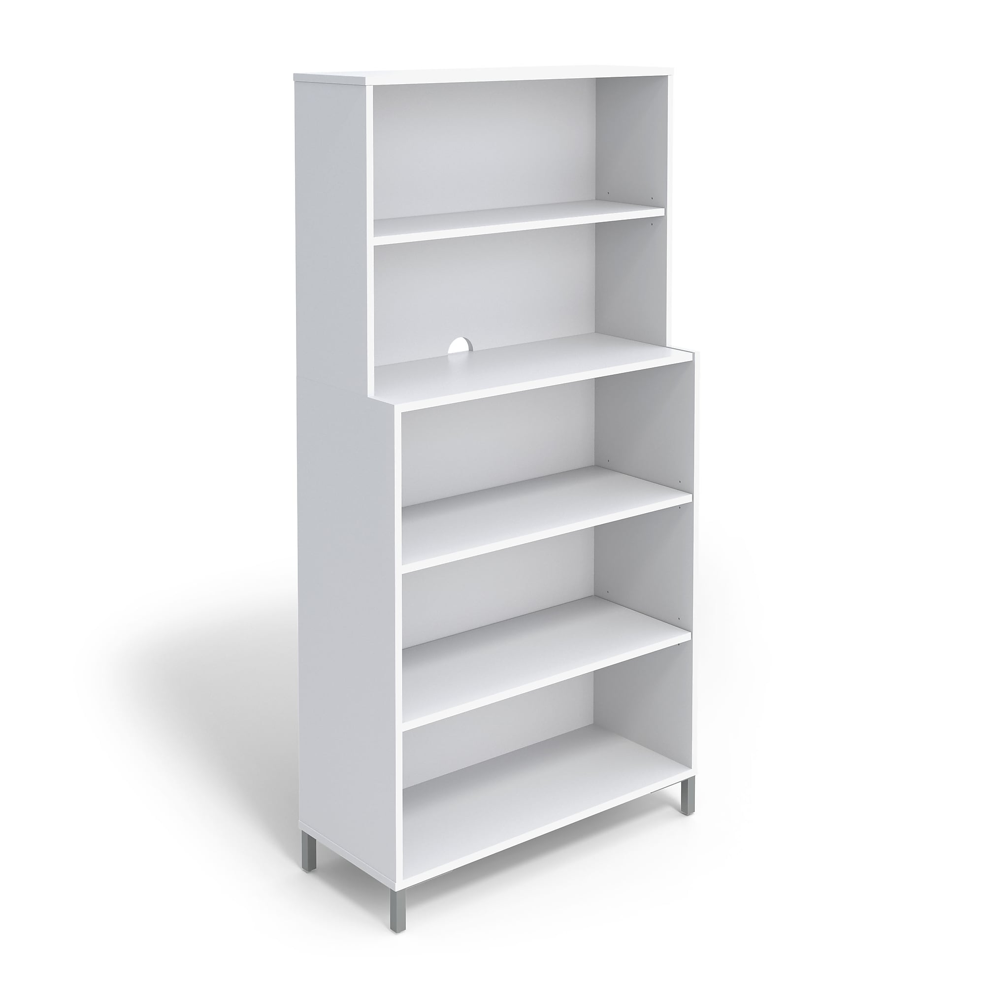 Union & Scale Essentials 5 Shelf 72″H Laminate Bookcase, White (UN56974) Sansujyuku sansujyuku.com