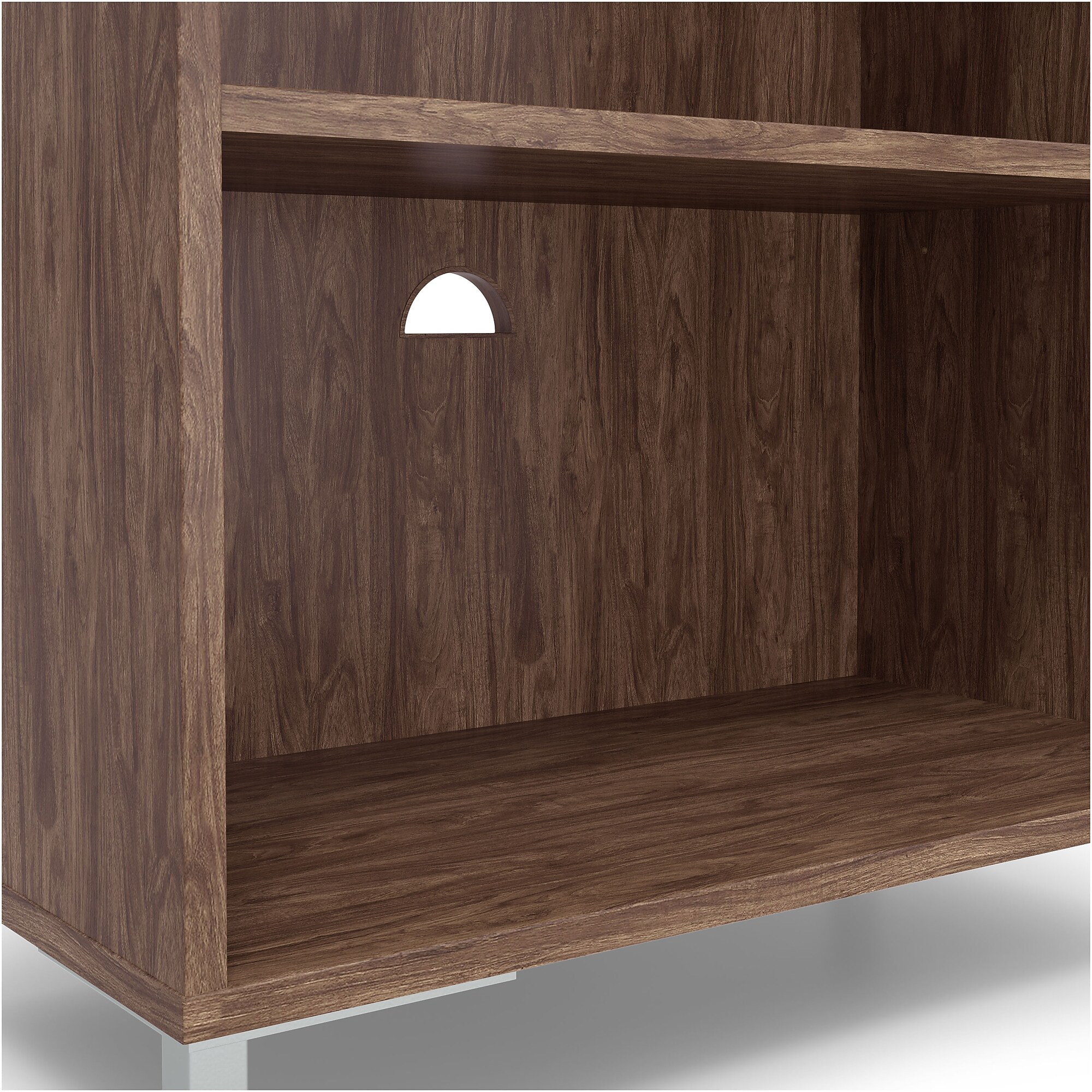 Union & Scale Essentials 3 Shelf 45″H Laminate Bookcase, Espresso (UN56977) Sansujyuku sansujyuku.com