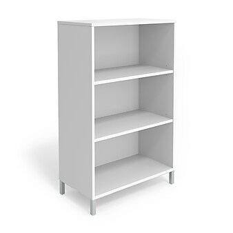 Union & Scale™ Essentials 3 Shelf 45"H Laminate Bookcase, White (UN56976)