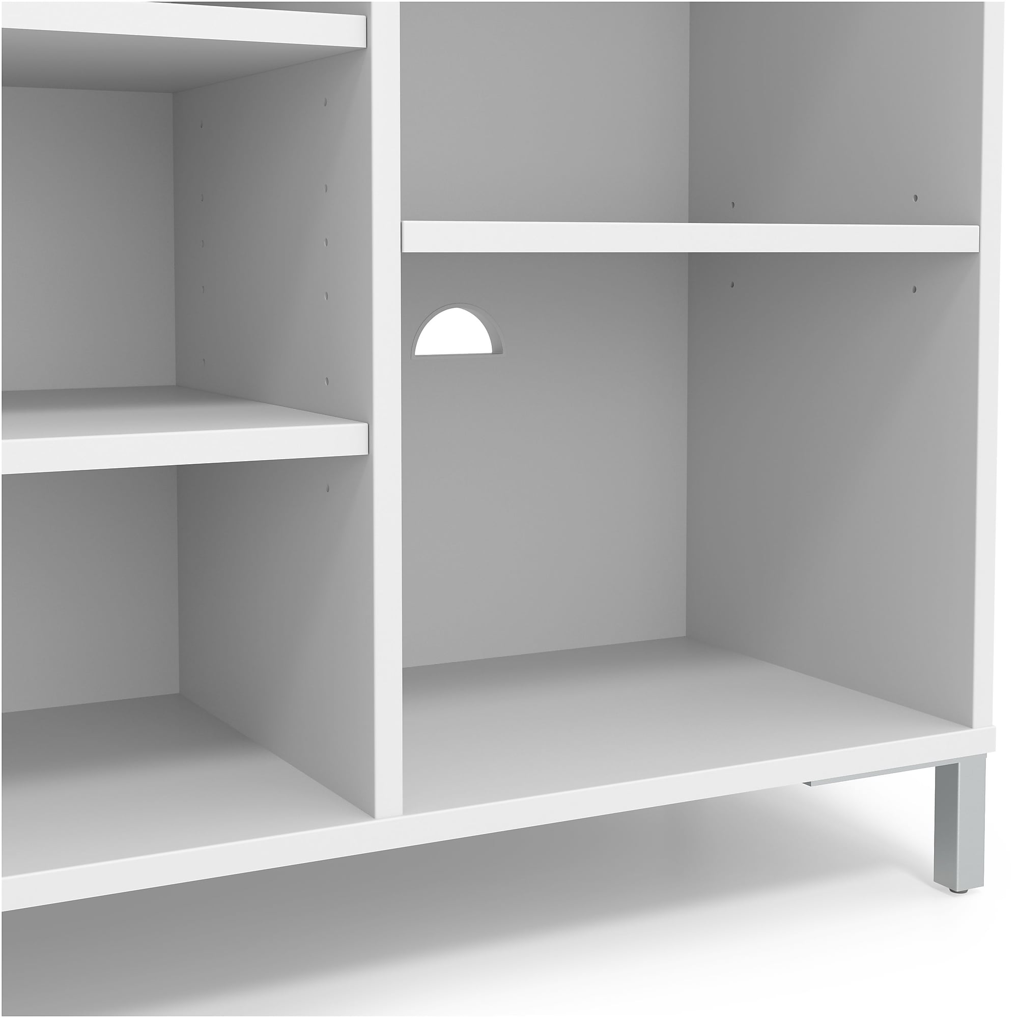 Union & Scale Essentials 5 Shelf 31″H Laminate Bookcase, White (UN56978) Sansujyuku sansujyuku.com