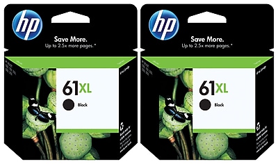 HP 61XL Black High Yield Ink Cartridges, 2/Pack (CH563WN-VB) Sansujyuku sansujyuku.com