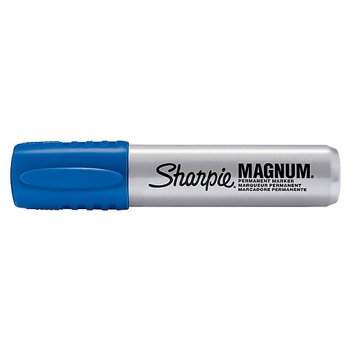 Sharpie Magnum Permanent Marker, Chisel Tip, Blue