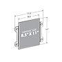 Azar Sign Holder, 8.5" x 11", Vertical, Wall Mounted, Clear Acrylic, 2/Pack (106614)~#|#~s1205468_sc7