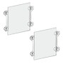 Azar Sign Holder, 8.5" x 11", Vertical, Wall Mounted, Clear Acrylic, 2/Pack (106614)~#|#~s1205470_sc7