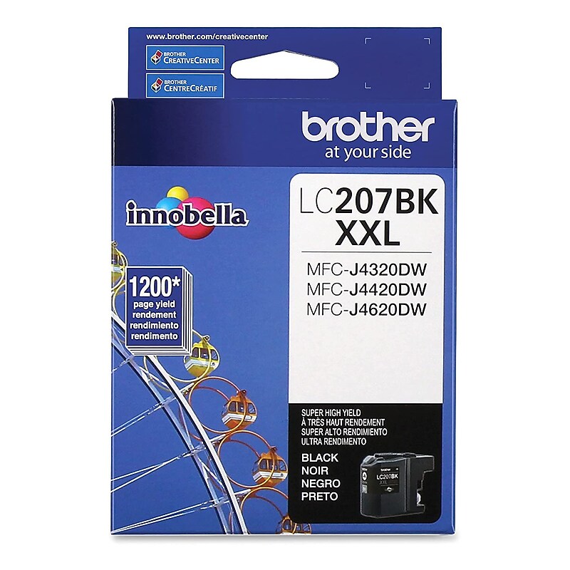 Brother LC207BK Black Extra High Yield Ink   Cartridge image 1