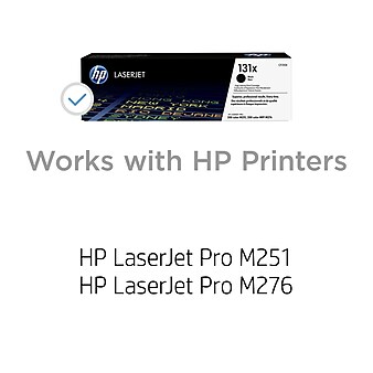 HP 131X Black High Yield Toner Cartridge (CF210X)