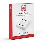 TRU RED™ 8.5" x 11" Copy Paper, 20 lbs., 92 Brightness, 500 Sheets/Ream (TR56957)