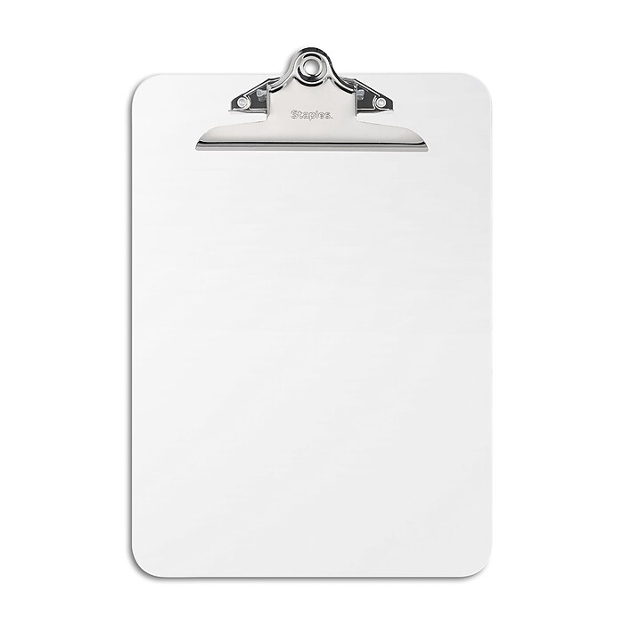 紙 Staples® Plastic Clipboard, Letter Size, Clear (ST10526/10526
