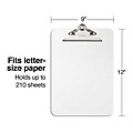 Staples Plastic Clipboard, Letter Size, Clear (10526)