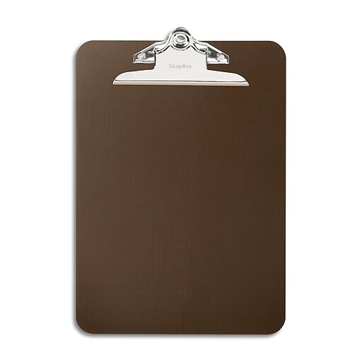 Staples Plastic Clipboard, Letter Size, Smoke (11069) Staples