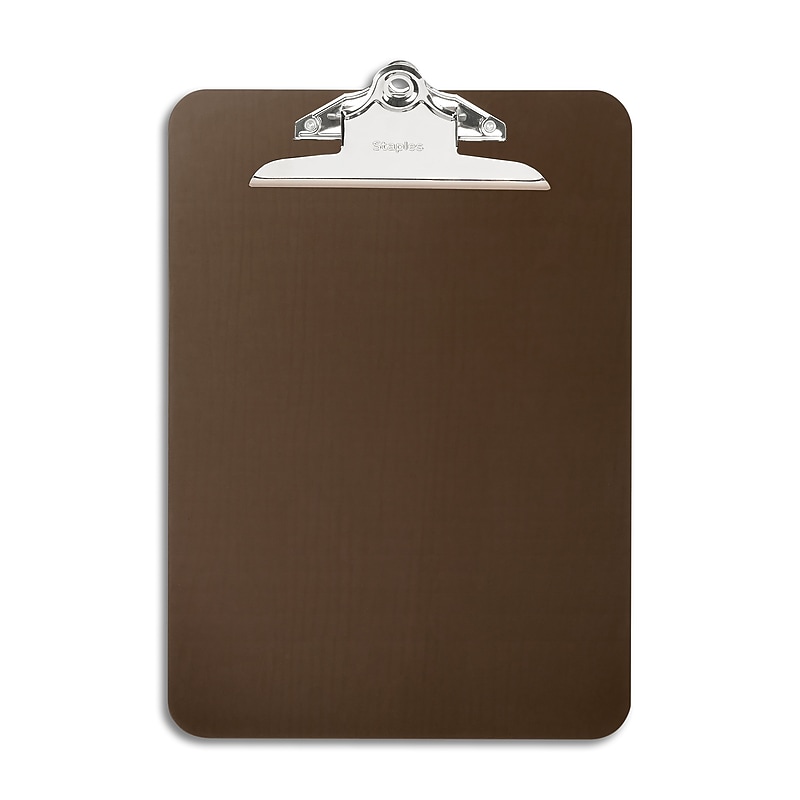 Staples Plastic Clipboard, Letter Size, Smoke (11069) image 1
