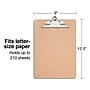 Staples® Hardboard Clipboard, Letter Size, Brown (ST44290)~#|#~s1206422_sc7