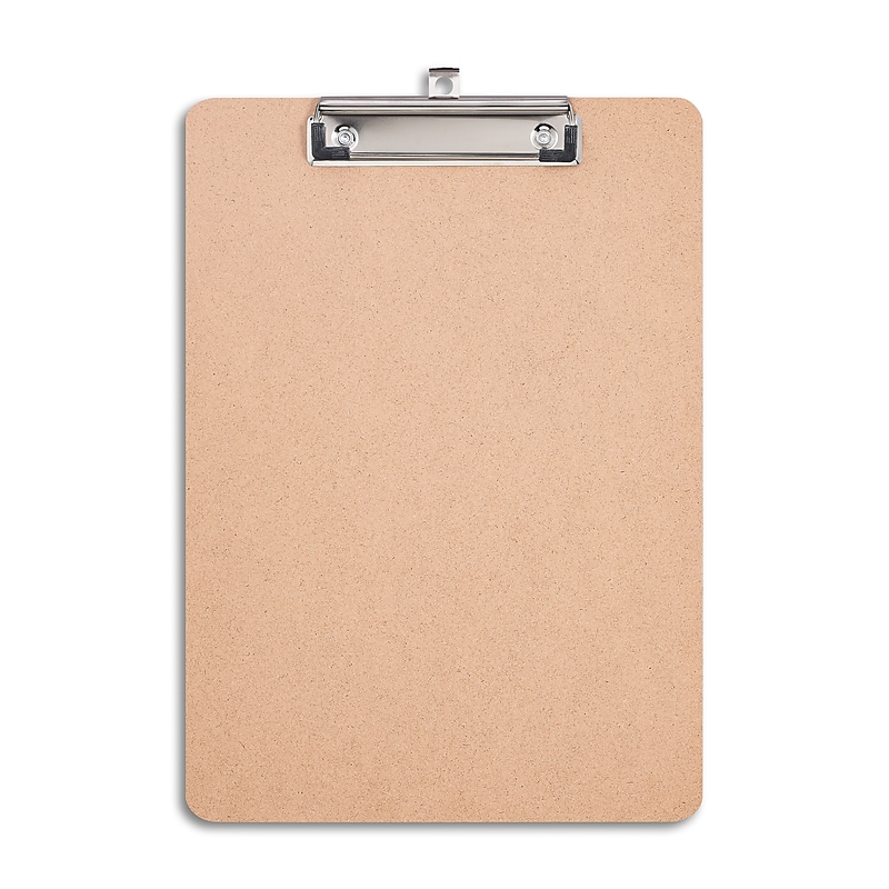 Staples® Hardboard Clipboard, Letter Size, Natural Brown (ST44292-CC) image 1