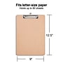 Staples® Hardboard Clipboard, Letter Size, Natural Brown (ST44292-CC)~#|#~s1206478_sc7
