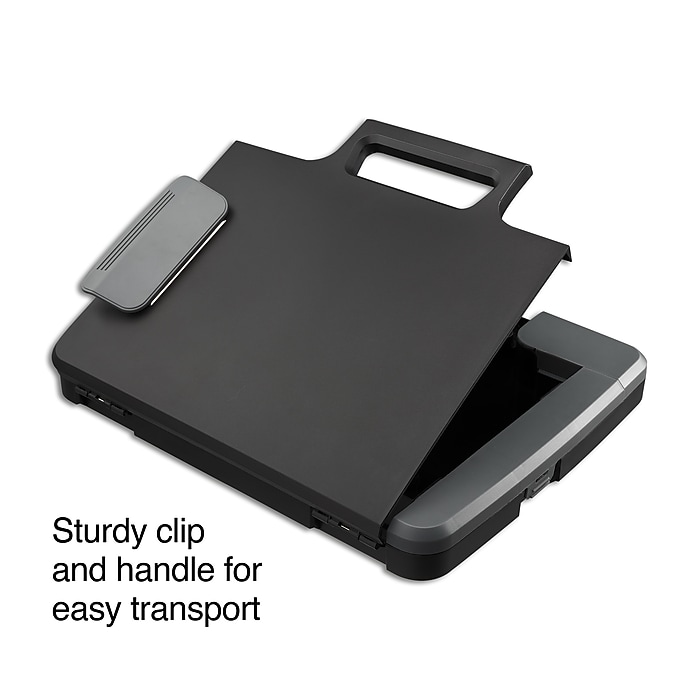 Staples® Plastic Storage Clipboard, Letter Size, Black (ST28541-CC