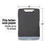 Staples® Plastic Storage Clipboard, Letter Size, Black (ST28543-CC)~#|#~s1206497_sc7