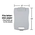 Plastic Storage Clipboard, Letter Size, Gray (44848)