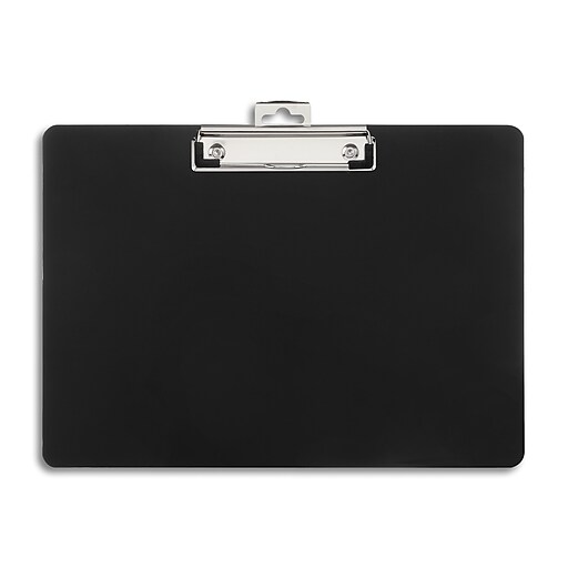 Plastic Landscape Clipboard, Letter Size, Black (28526) Staples
