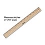Staples 12" Wooden Standard Imperial Scale Ruler, Wooden (51881-CC)~#|#~s1206565_sc7