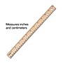 Staples 12" Wooden Imperial/Metric Ruler (51891)~#|#~s1206566_sc7