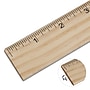 Staples 12" Wooden Standard Imperial Scale Ruler, Wooden (51881-CC)~#|#~s1206569_sc7