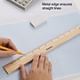 Staples 12" Wooden Standard Imperial Scale Ruler, Wooden (51881-CC)~#|#~s1206570_sc7