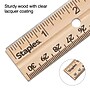 Staples 12" Wooden Imperial/Metric Ruler (51891)~#|#~s1206571_sc7
