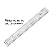 Staples 12" Imperial/Metric Scales Ruler (51882-CC)