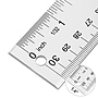 Staples 12" Acrylic Standard Imperial/Metric Scales Ruler, Clear (51882-CC)~#|#~s1206583_sc7