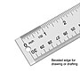 Staples 12" Acrylic Standard Imperial/Metric Scales Ruler, Clear (51882-CC)~#|#~s1206587_sc7