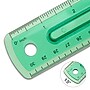 Staples 12" Plastic Standard Imperial/Metric Scales Ruler, with Grip, Assorted Colors (51885)~#|#~s1206597_sc7