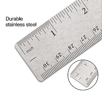 Staples 12" Imperial/Metric Scales Ruler (51887)