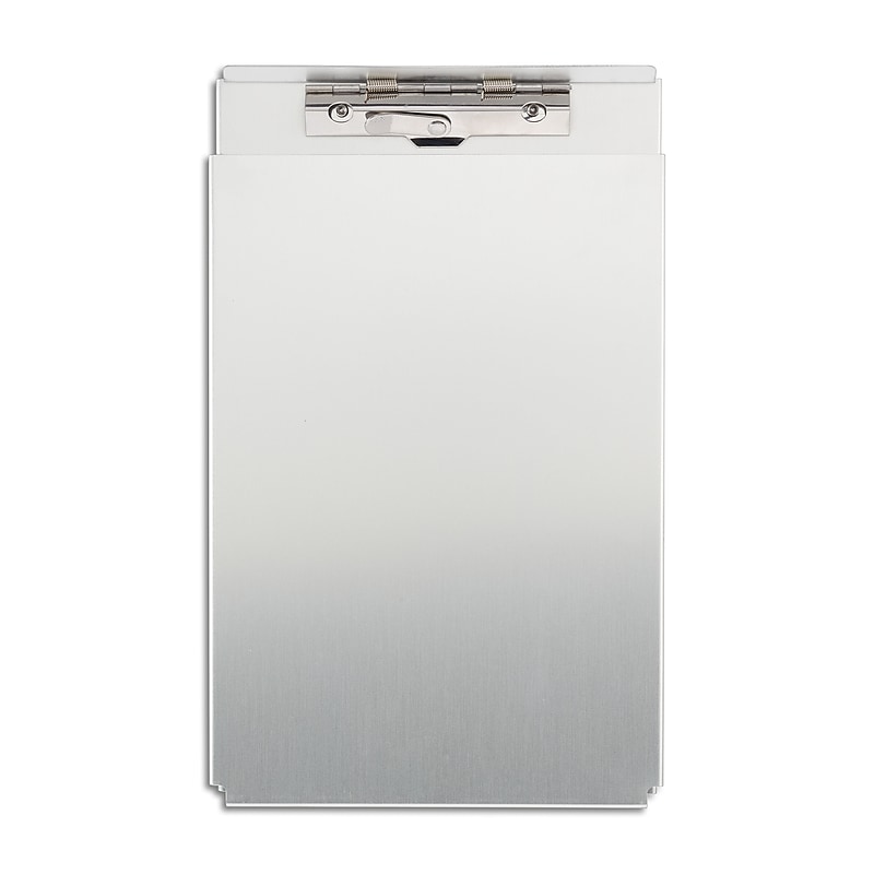 Staples® Aluminum Storage Clipboard, Memo Size, Silver (ST44400/44400) image 1