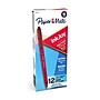 Paper Mate InkJoy 100 Retractable Ballpoint Pen, Medium Point, Red Ink, 12/Pack (1951252)~#|#~s1206623_sc7