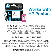 HP 67 Tri-Color Standard Yield Ink Cartridge (3YM55AN#140)