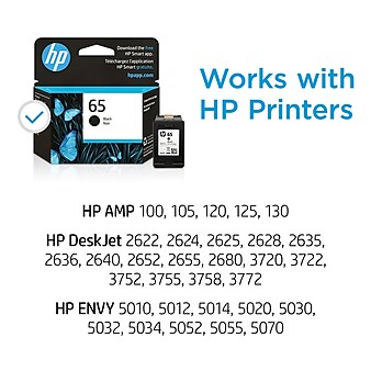 HP 65 Black Standard Yield Ink Cartridge (N9K02AN#140)