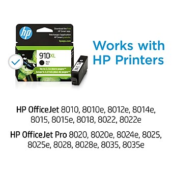 HP 910XL Black High Yield Ink Cartridge (3YL65AN#140), print up to 825 pages