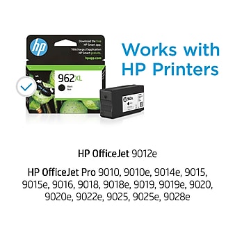 HP 962XL Black High Yield Ink Cartridge (3JA03AN#140), print up to 2000 pages