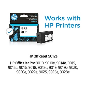 HP 962 Black Standard Yield Ink Cartridge (3HZ99AN#140)