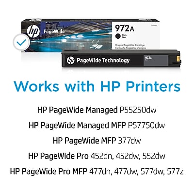 HP 972A Black Standard Yield Ink Cartridge, Prints Up to 3,500 Pages (F6T80AN) Sansujyuku sansujyuku.com