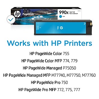 HP 990X Cyan High Yield Ink Cartridge (M0J89AN)