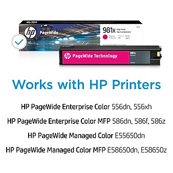 HP 981X Magenta High Yield Ink Cartridge (L0R10A)