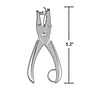 Staples 1-Hole Punch, 6 Sheet Capacity, Silver (10573-CC)~#|#~s1208243_sc7
