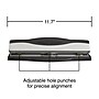 Staples 3-Hole Punch, 15 Sheet Capacity, Black/Silver (26639)~#|#~s1208270_sc7