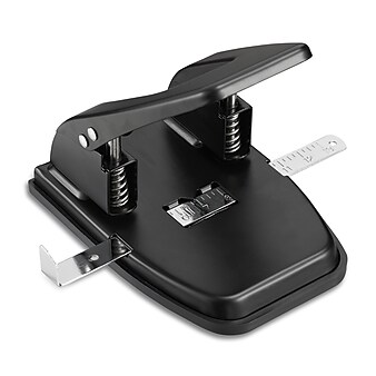 Staples 2-Hole Punch, 28 Sheet Capacity, Black (26637-CC)