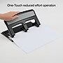 Staples One-Touch 3-Hole Punch, 30 Sheet Capacity, Black (26614)~#|#~s1208295_sc7