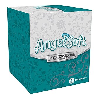 Angel Soft Professional Series Standard Facial Tissues, 2-Ply, 96 Sheets/Box, 36 Boxes/Pack (46580)